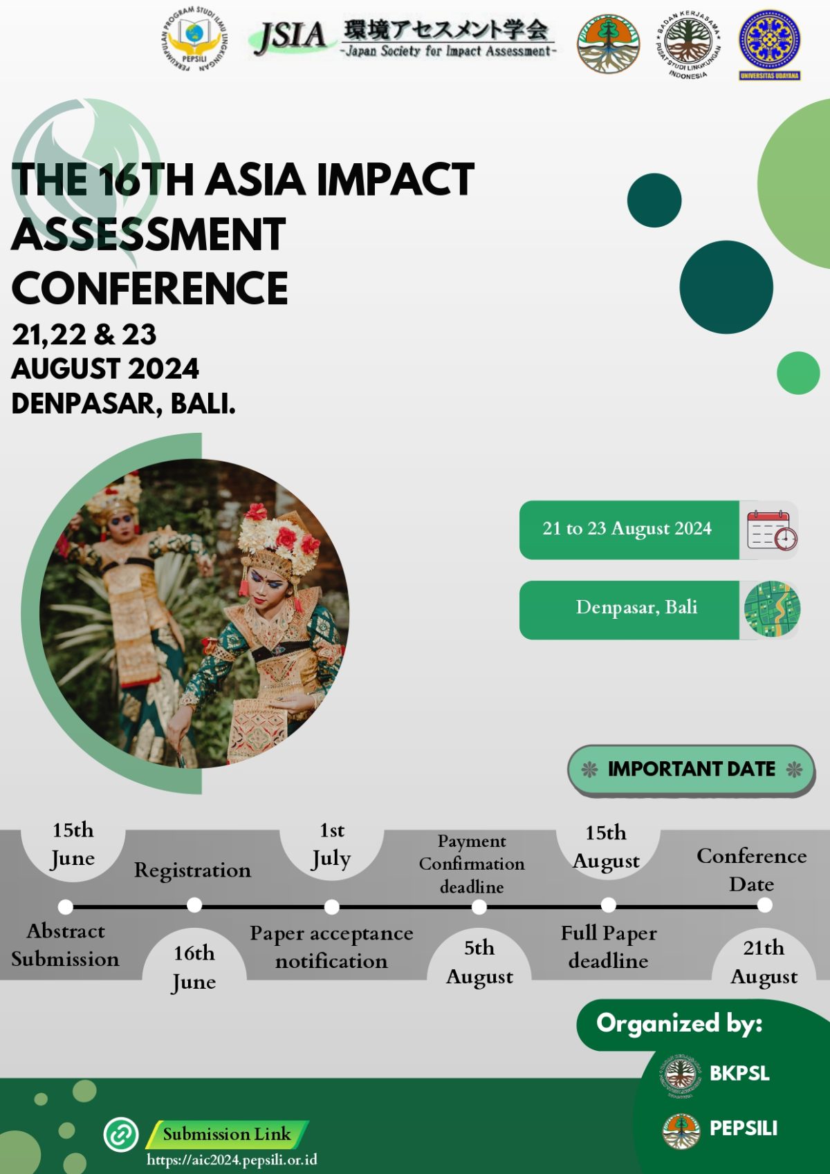 THE 16TH ASIA IMPACT ASSESSMENT CONFERENCE